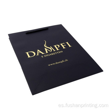Bolsa de papel de regalo de compras cosméticas de logotipo personalizado